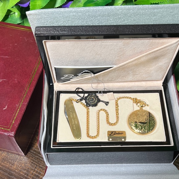 Belair Pocket Watch and Pocket Knife Set - Picture 1 of 9
